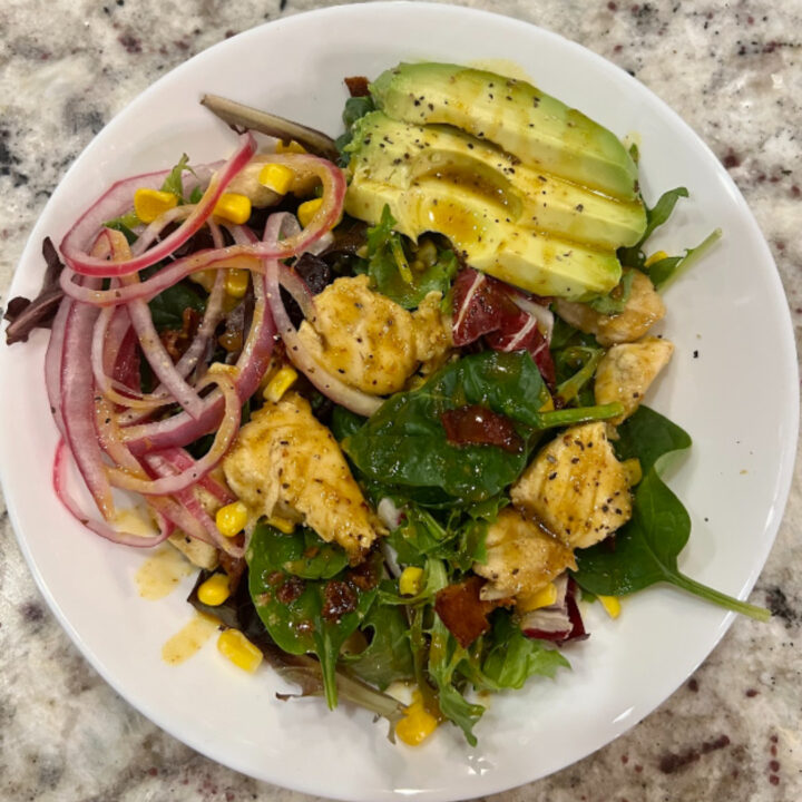 Honey Mustard Chicken and Bacon Salad - TriForce CrossFit